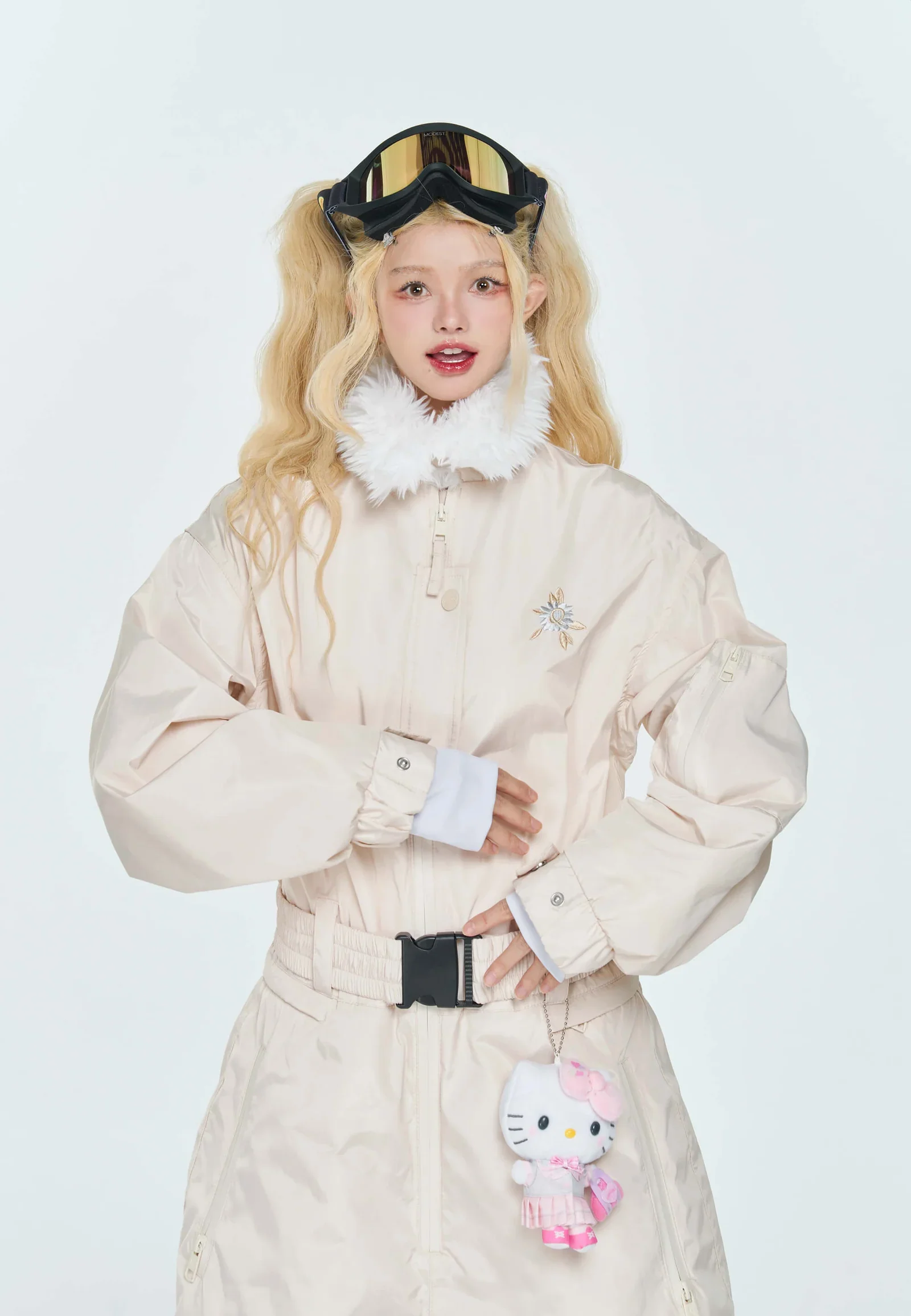 QLEO Fur Collar Suit - Image 6